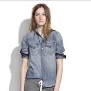 Madewell Willow Wash Western Shirt XS